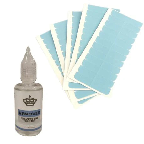 Tape-In Hair Extension Replacement Kit – 60 Tapes + Remover Oil