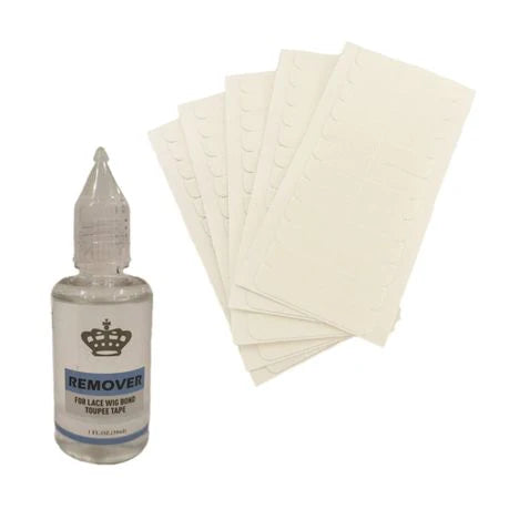 Tape-In Hair Extension Replacement Kit – 60 Tapes + Remover Oil